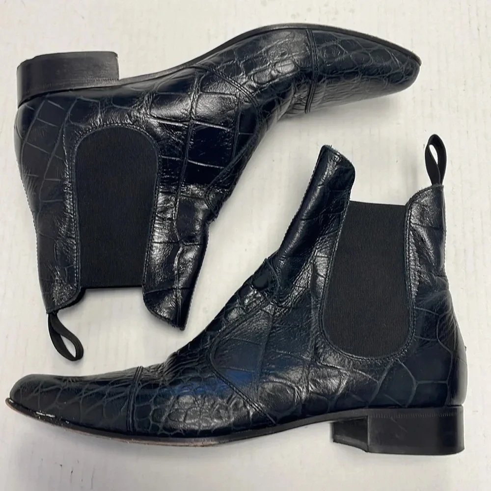 Dondup embossed leather boots